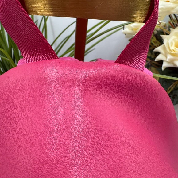 COACH Mini Charlie Backpack in Signature Canvas with Pink Leather main image 13